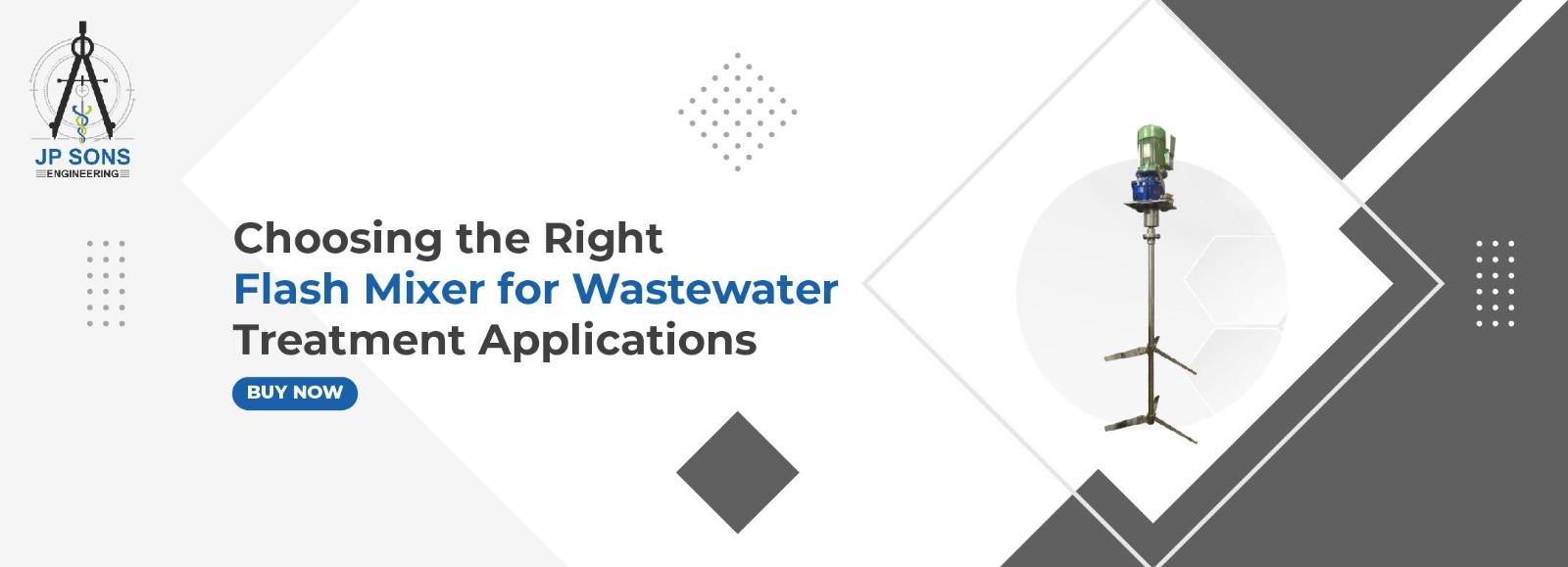 Choosing the Right Flash Mixer for Wastewater Treatment Applications Image